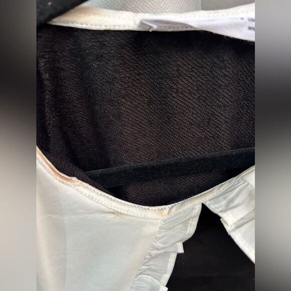 Elodie Peter Pan Blouse Top Womens Size Small4 6 Nordstrom Collared Ruffle Black - Picture 5 of 5